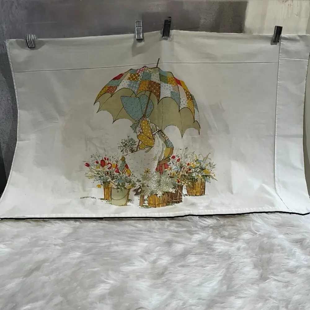 NEW Springmaid Holly Hobby Vintage 70s Double Sided Standard Pillowcase MINT - Picture 3 of 16
